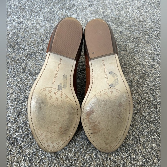 Antonio Melani Made in Brazil Women's Tan Leather Ankle Boots size 5.5 - Picture 7 of 7